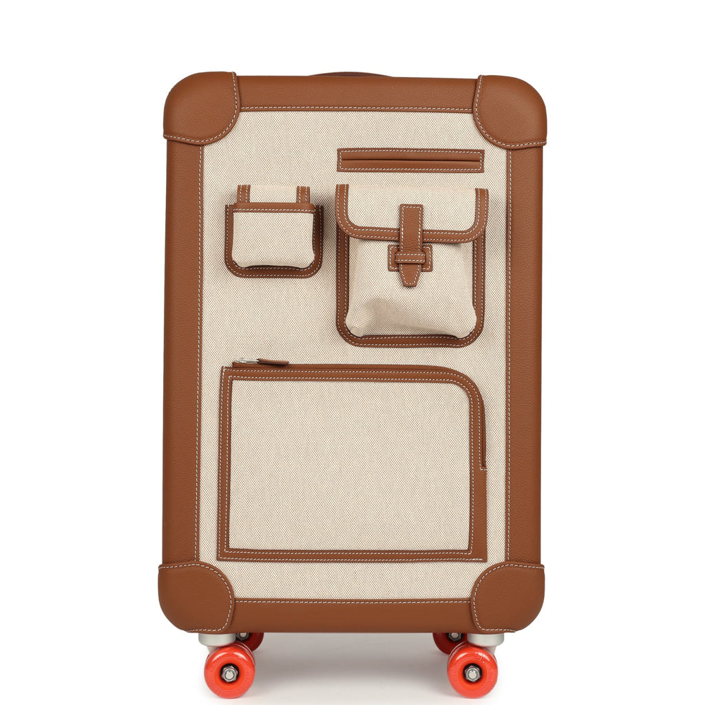 Valise Hermès - R.M.S Cargo Cabin - Ecru/Caramel