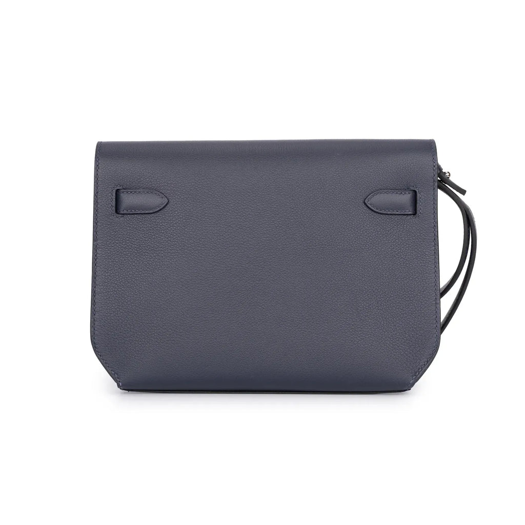 Pochette Hermes - Kelly depeches 25 pouch - Bleu Marine