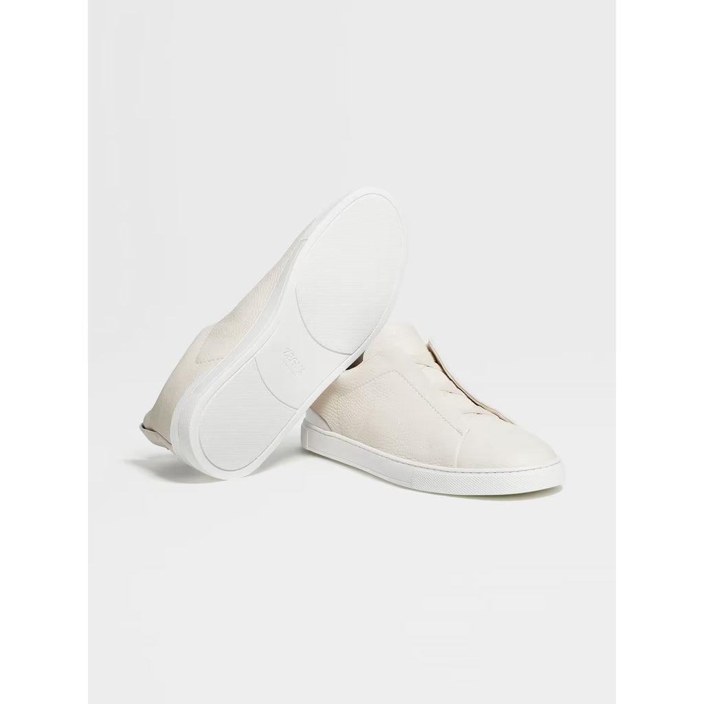 Espadrilles Zegna - Triple Stitch™ - Cuir de Cerf - Blanc