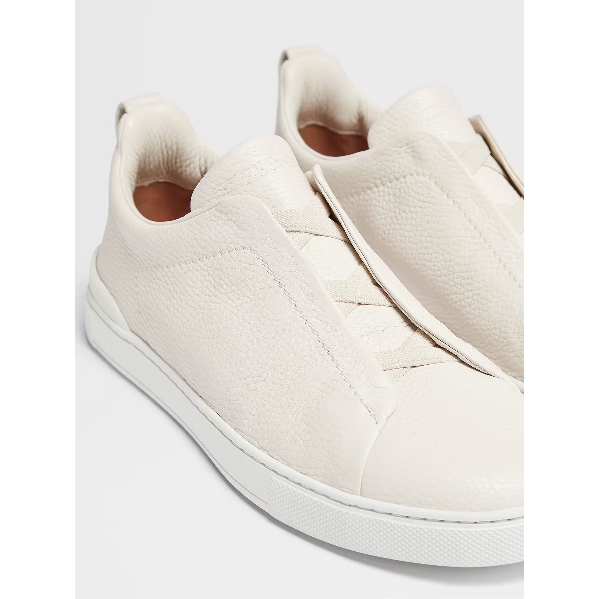 Espadrilles Zegna - Triple Stitch™ - Cuir de Cerf - Blanc