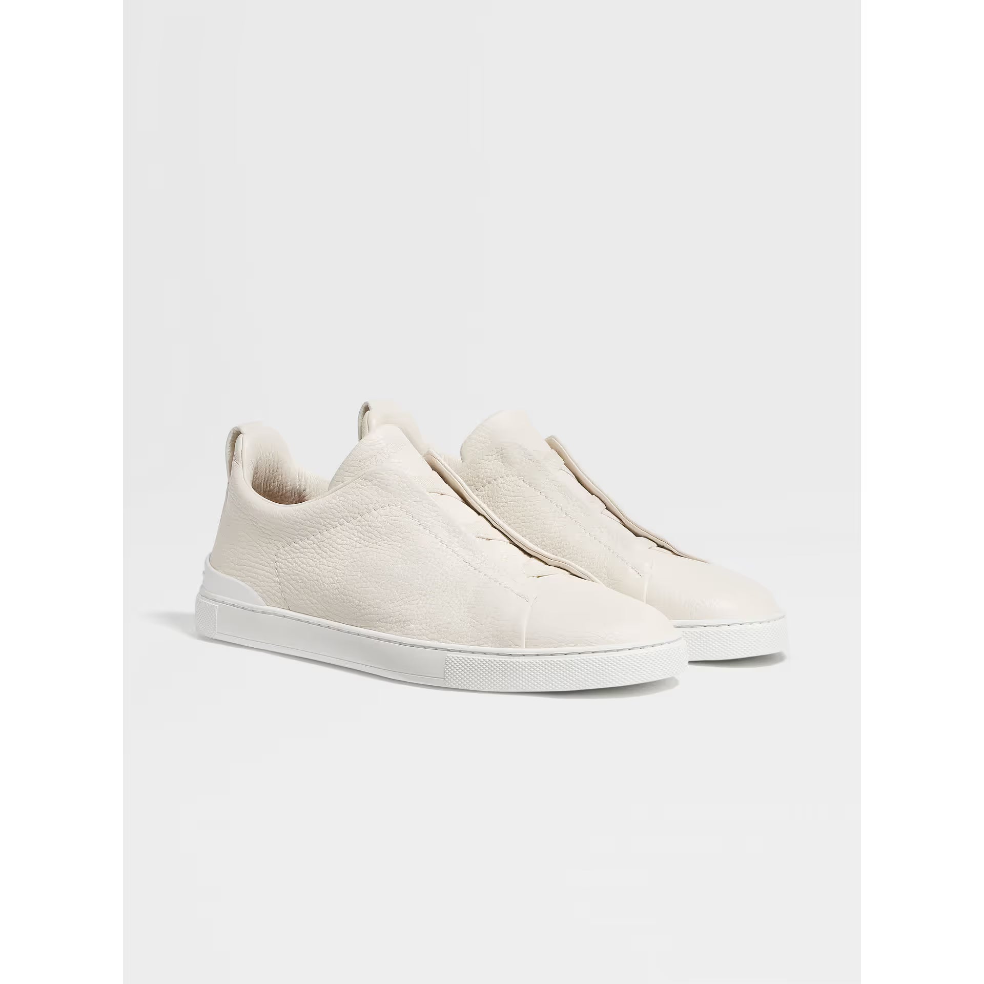 Espadrilles Zegna - Triple Stitch™ - Cuir de Cerf - Blanc