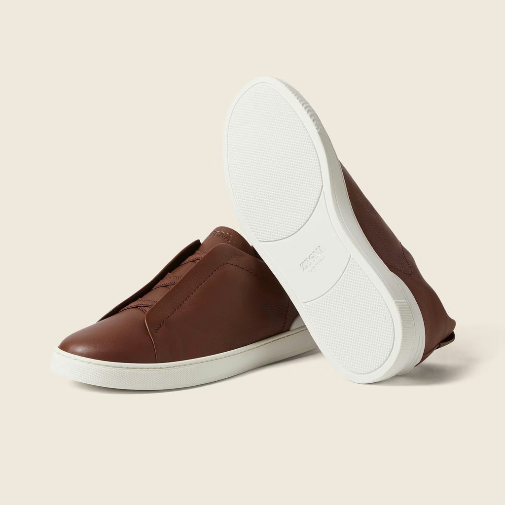 Espadrilles Zegna - Triple Stitch™ SECONDSKIN - Marron Amande