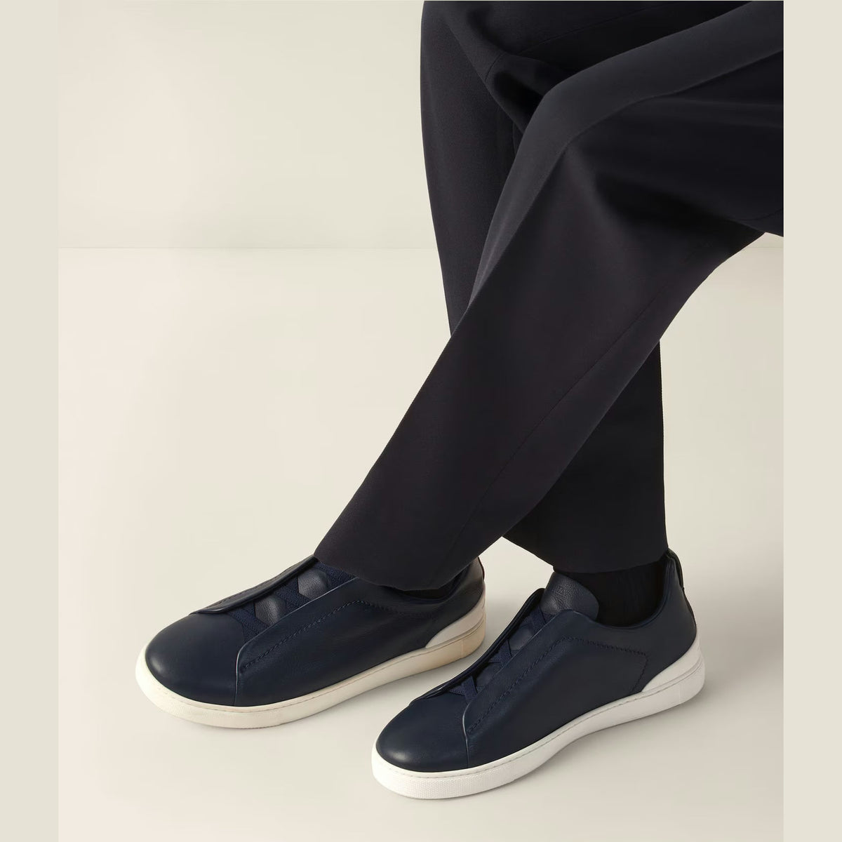 Espadrilles Zegna - Triple Stitch™ SECONDSKIN - Bleues