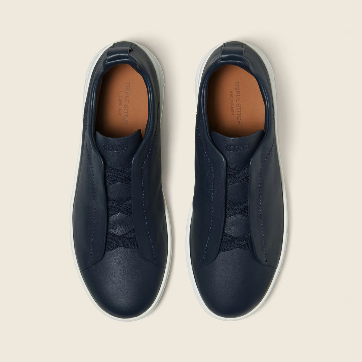 Espadrilles Zegna - Triple Stitch™ SECONDSKIN - Bleues