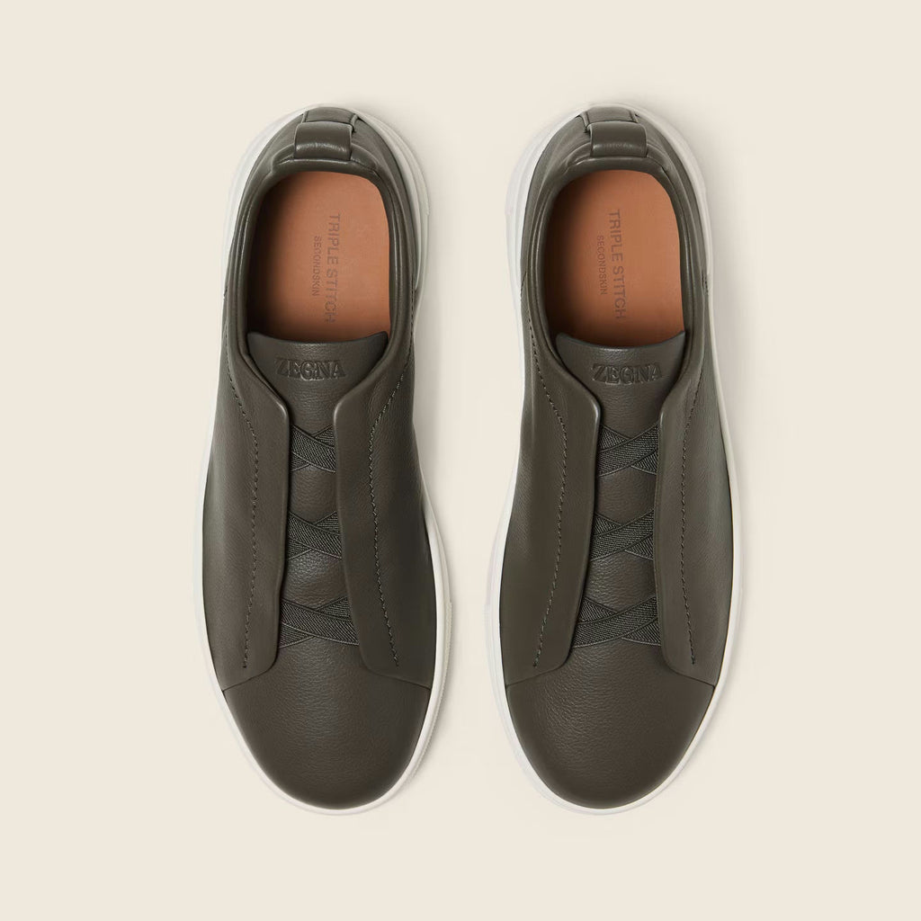 Espadrilles Zegna - Triple Stitch™ SECONDSKIN - Taupe Foncé