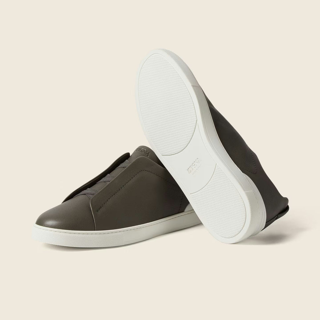 Espadrilles Zegna - Triple Stitch™ SECONDSKIN - Taupe Foncé