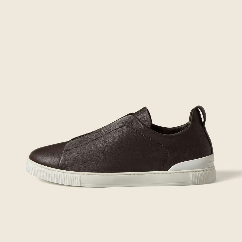 Espadrilles Zegna - Triple Stitch™ SECONDSKIN - Marron Foncé