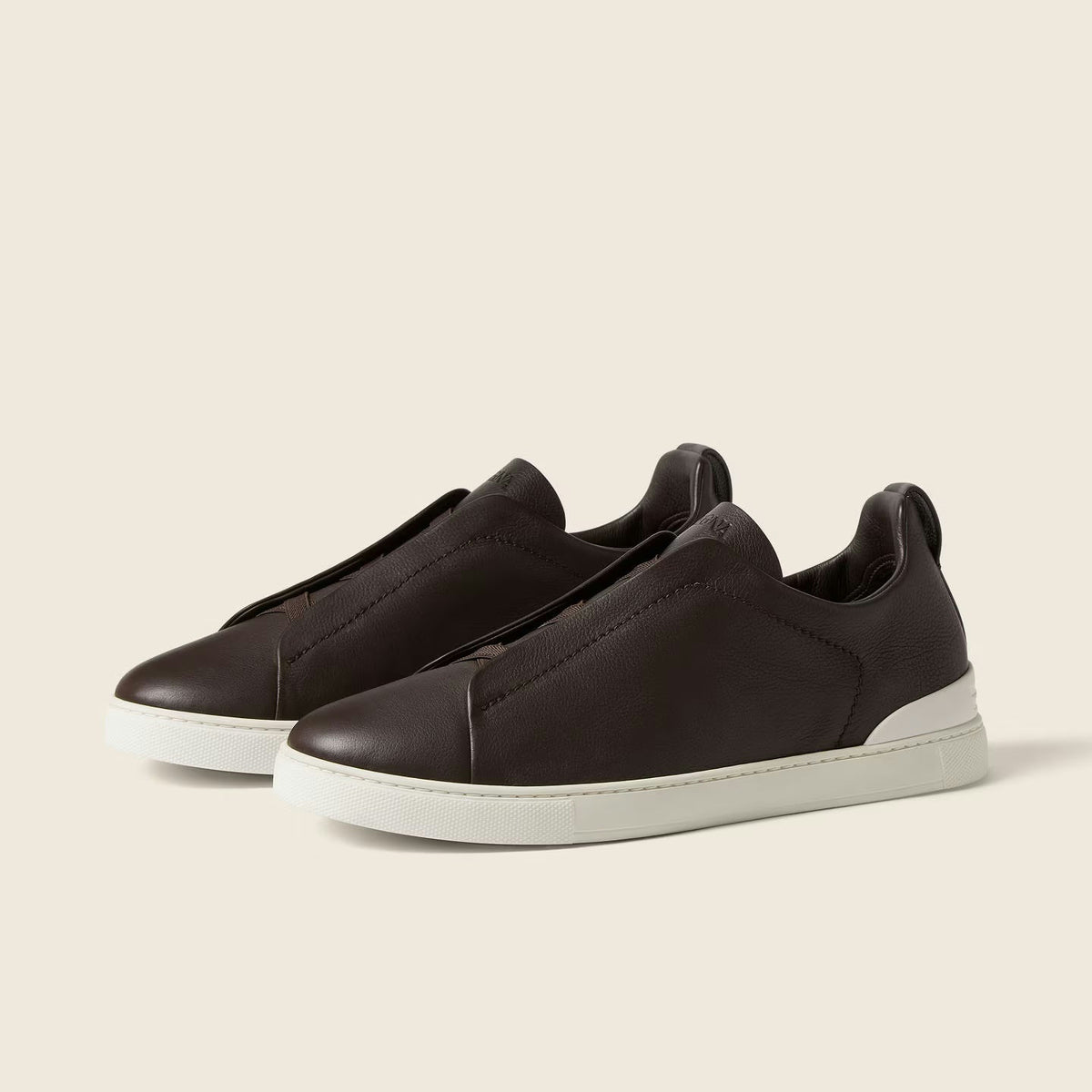 Espadrilles Zegna - Triple Stitch™ SECONDSKIN - Marron Foncé