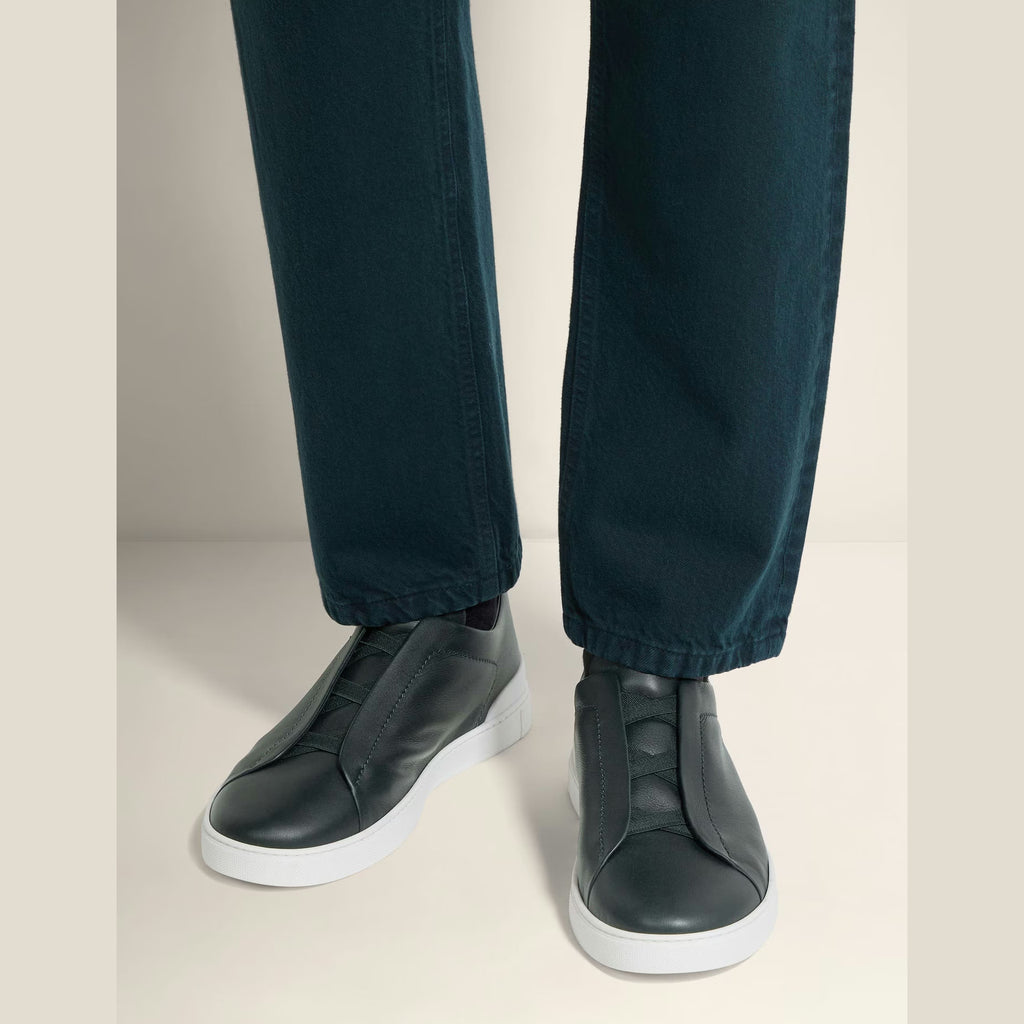 Espadrilles Zegna - Triple Stitch™ SECONDSKIN - Vert Foncé