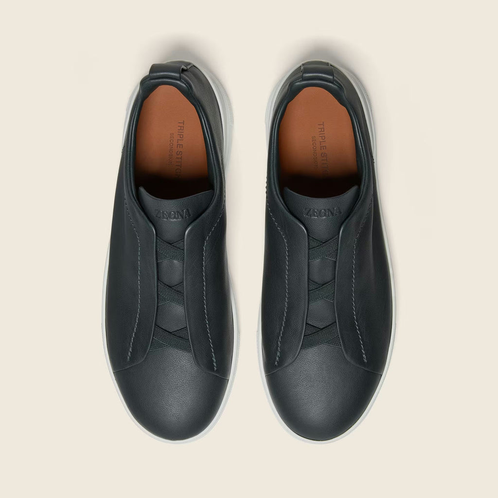 Espadrilles Zegna - Triple Stitch™ SECONDSKIN - Vert Foncé