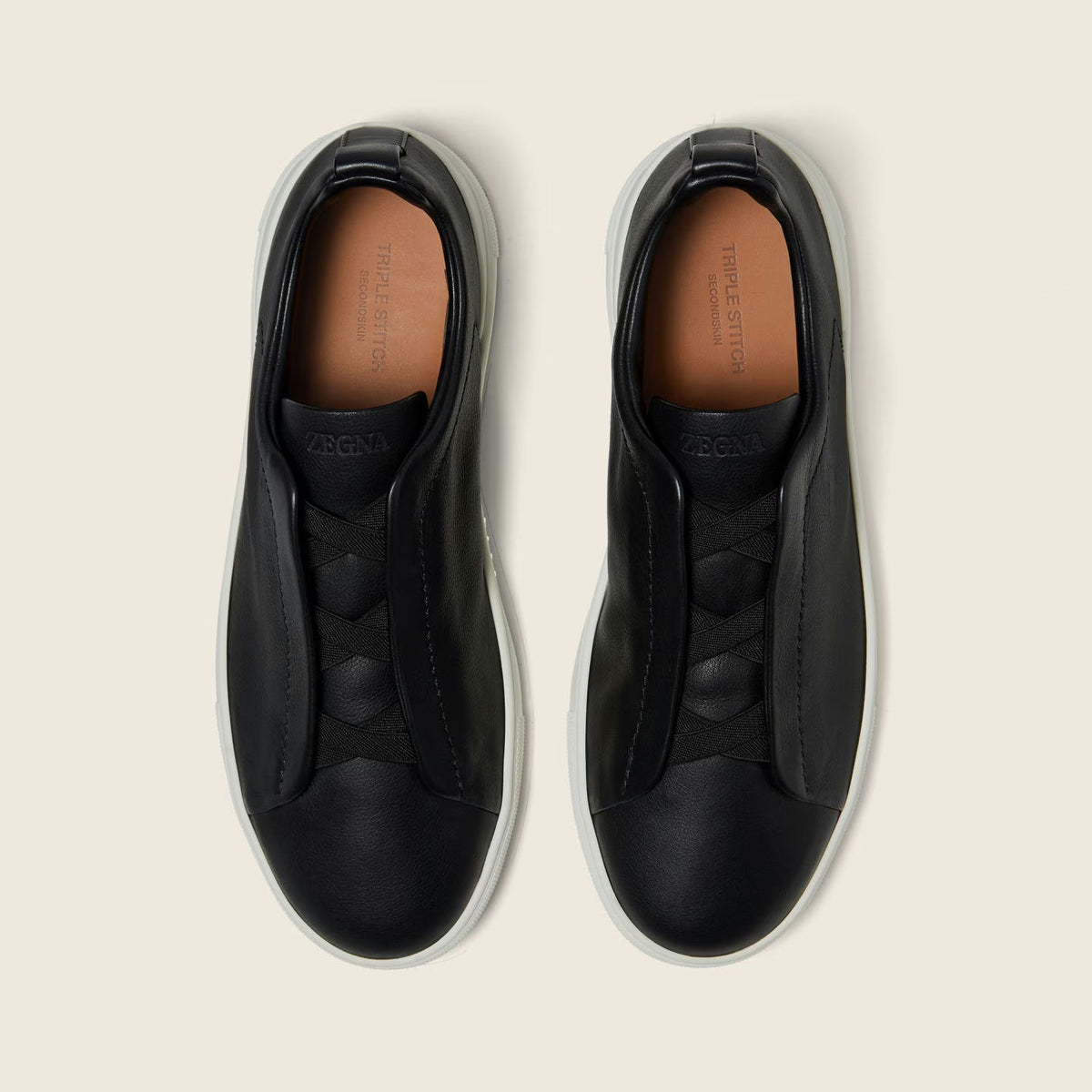 Espadrilles Zegna - Triple Stitch™ SECONDSKIN - Noir