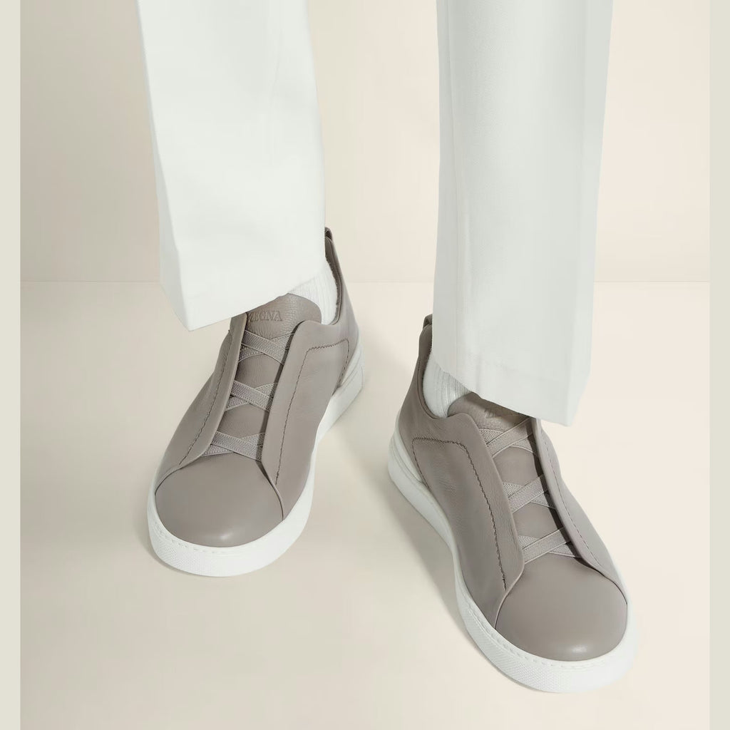 Espadrilles Zegna - Triple Stitch™ SECONDSKIN - Gris Clair