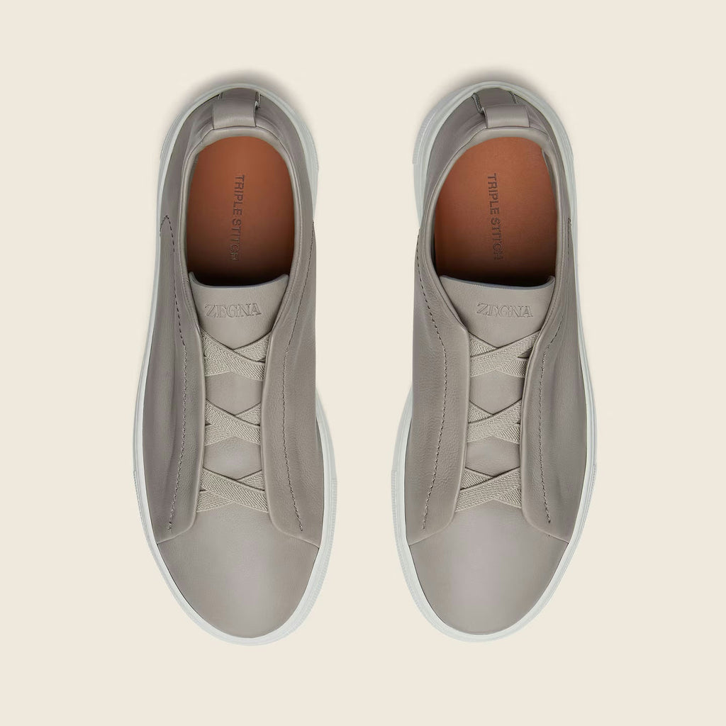 Espadrilles Zegna - Triple Stitch™ SECONDSKIN - Gris Clair