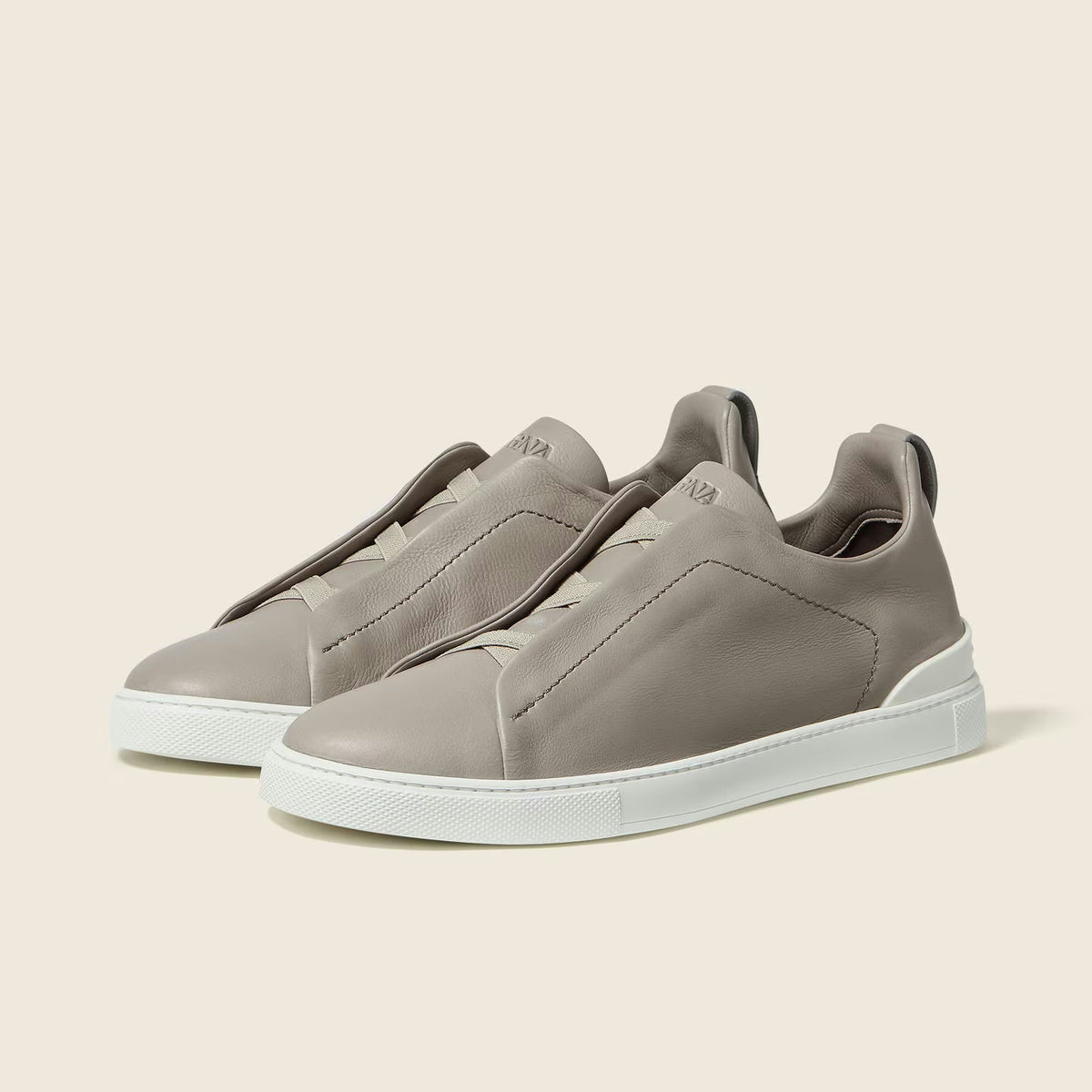 Espadrilles Zegna - Triple Stitch™ SECONDSKIN - Gris Clair