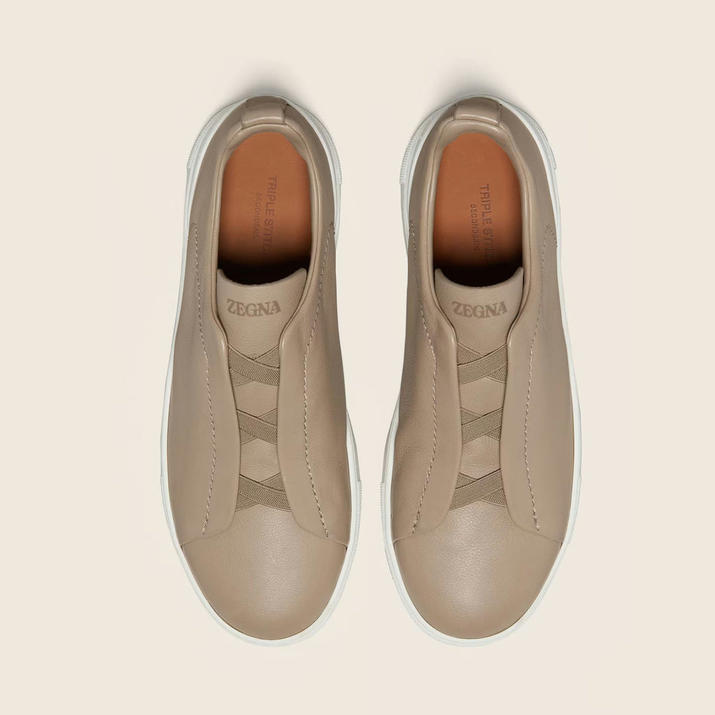 Espadrilles Zegna - Triple Stitch™ SECONDSKIN - Taupe Clair