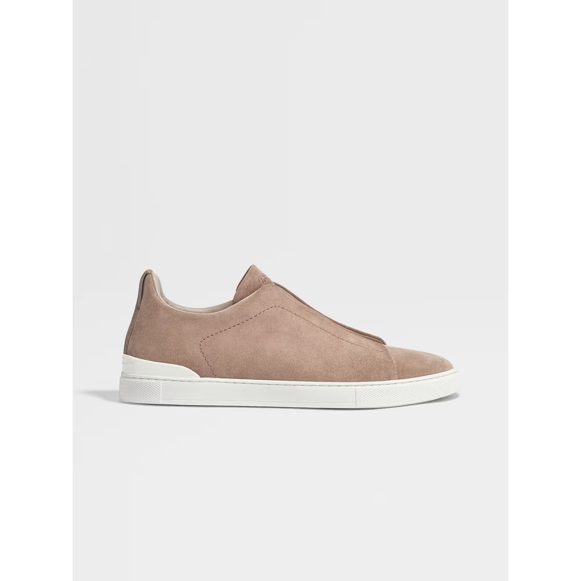 Espadrilles Zegna - Triple Stitch™ - en Veau Velours Beige Foncé