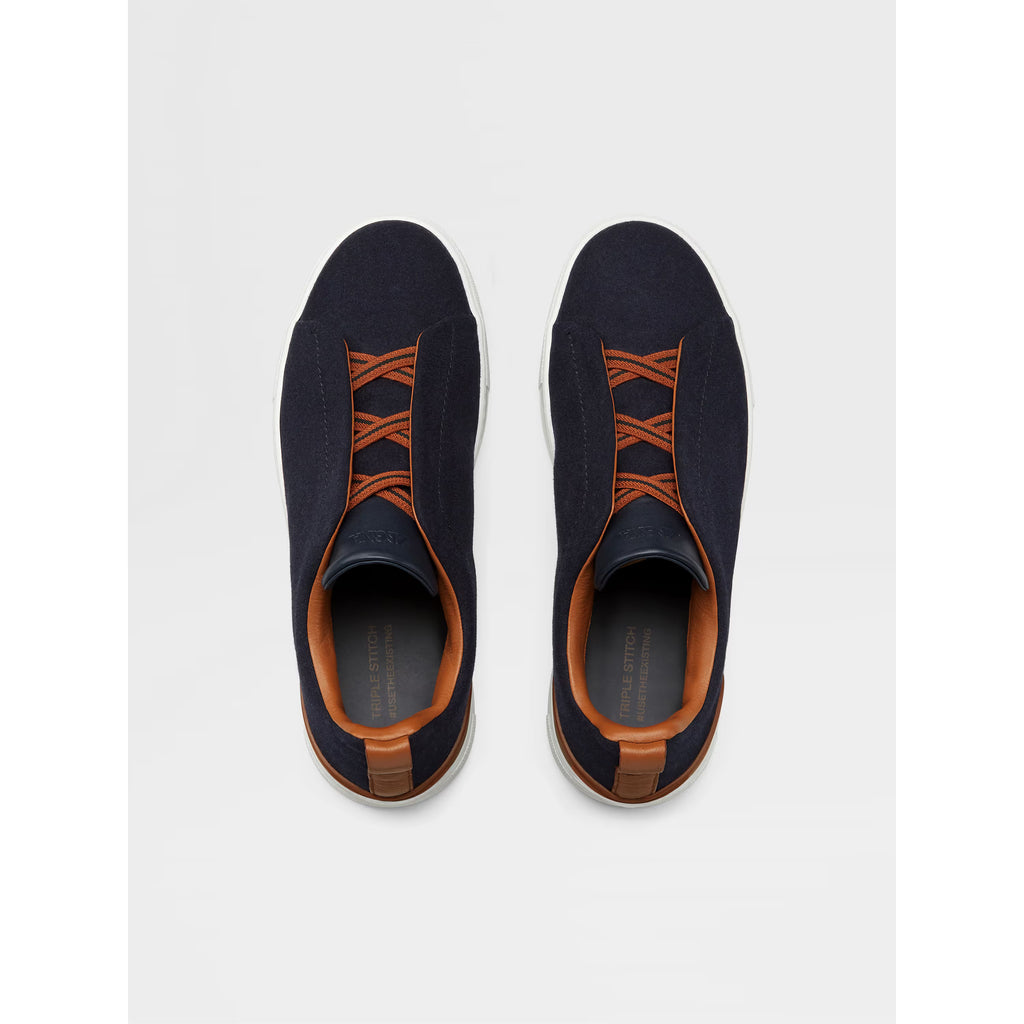 Espadrilles Zegna - Triple Stitch™ SECONDSKIN - Laine - Noir