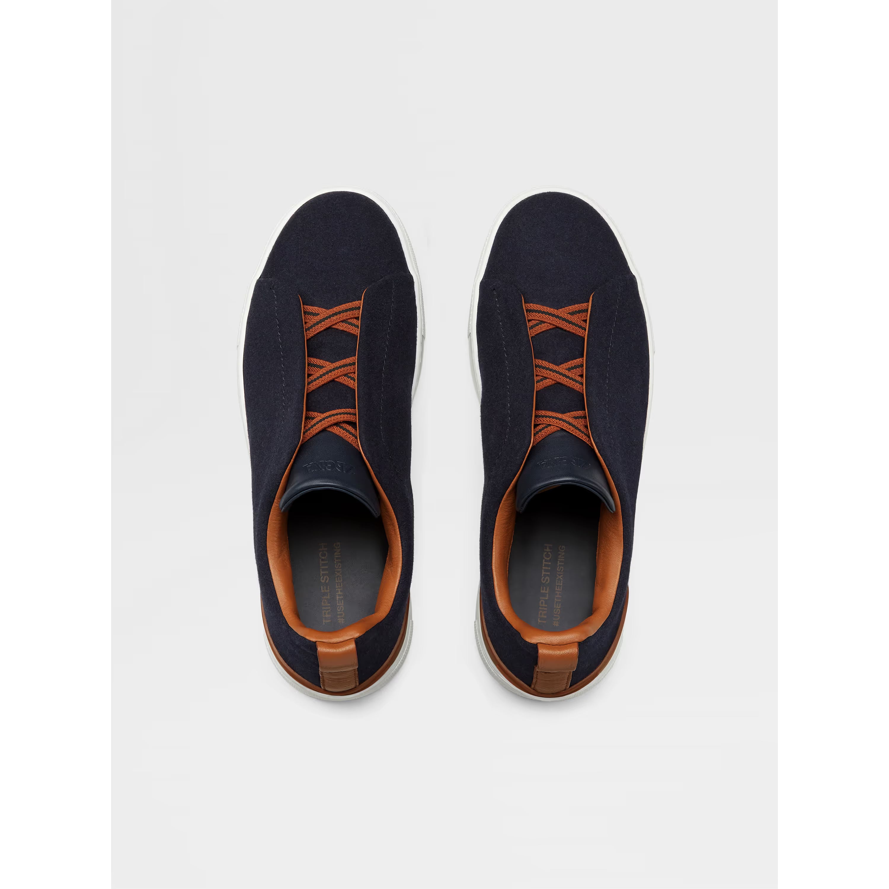 Espadrilles Zegna - Triple Stitch™ SECONDSKIN - Laine - Noir