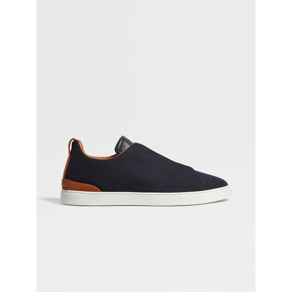 Espadrilles Zegna - Triple Stitch™ SECONDSKIN - Laine - Noir