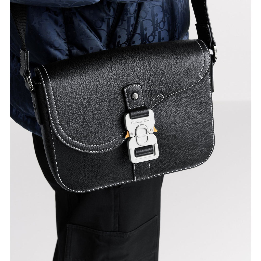 Sacoche Dior - Messenger à rabat Saddle Noir