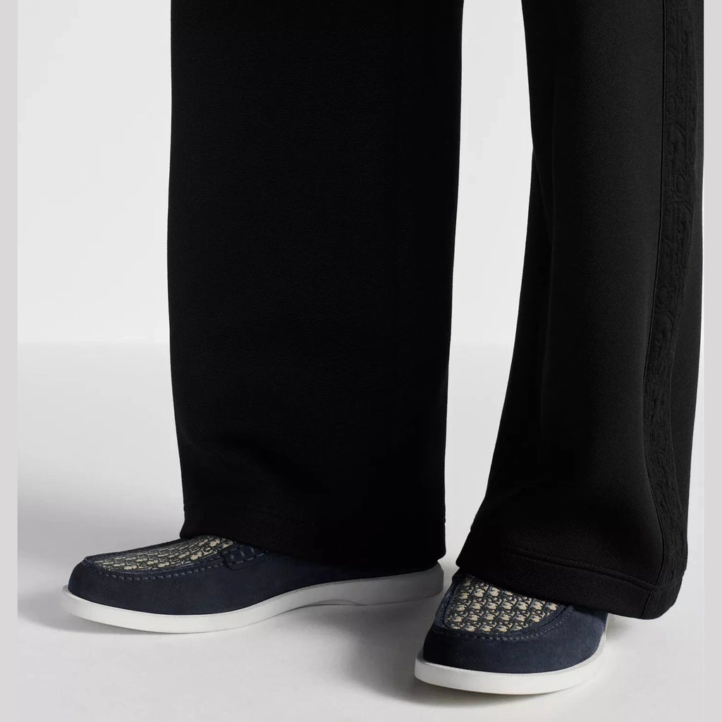 Mocassins Dior - Granville - Toile Jacquard - Bleu Marine