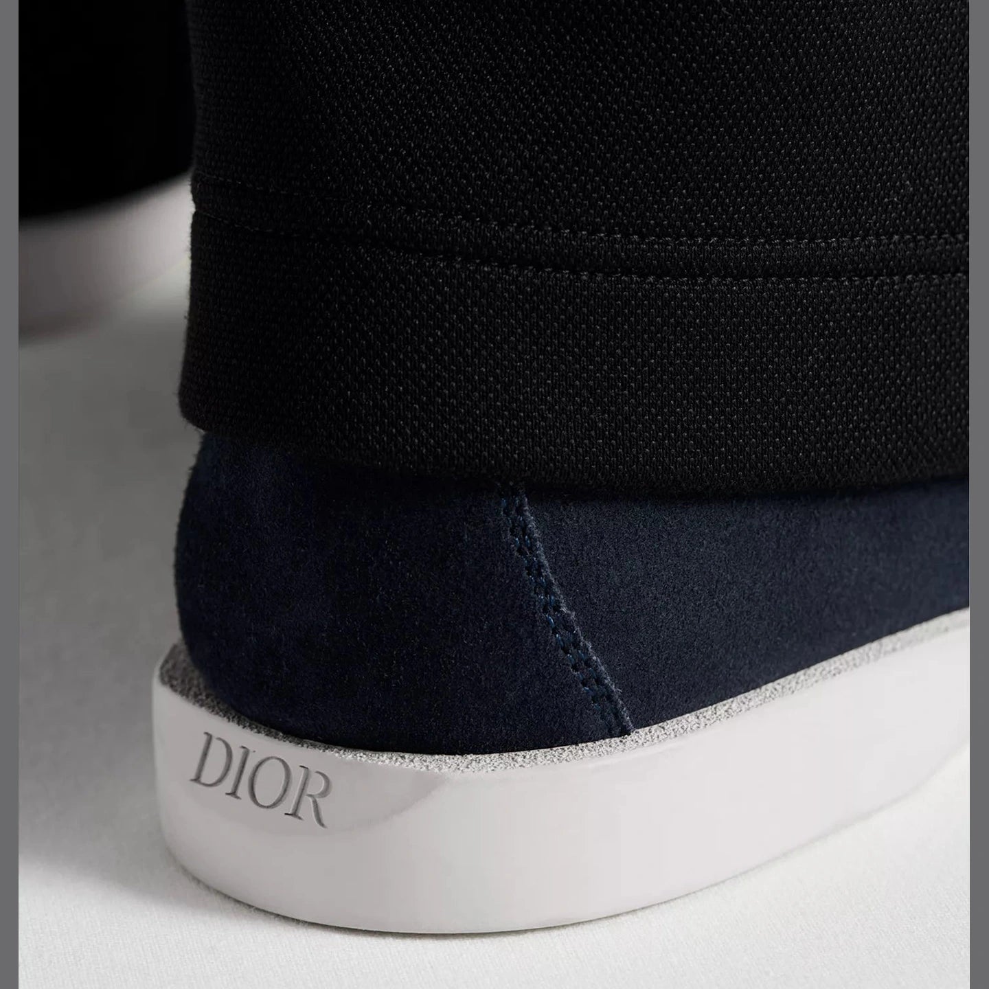 Mocassins Dior - Granville - Toile Jacquard - Bleu Marine
