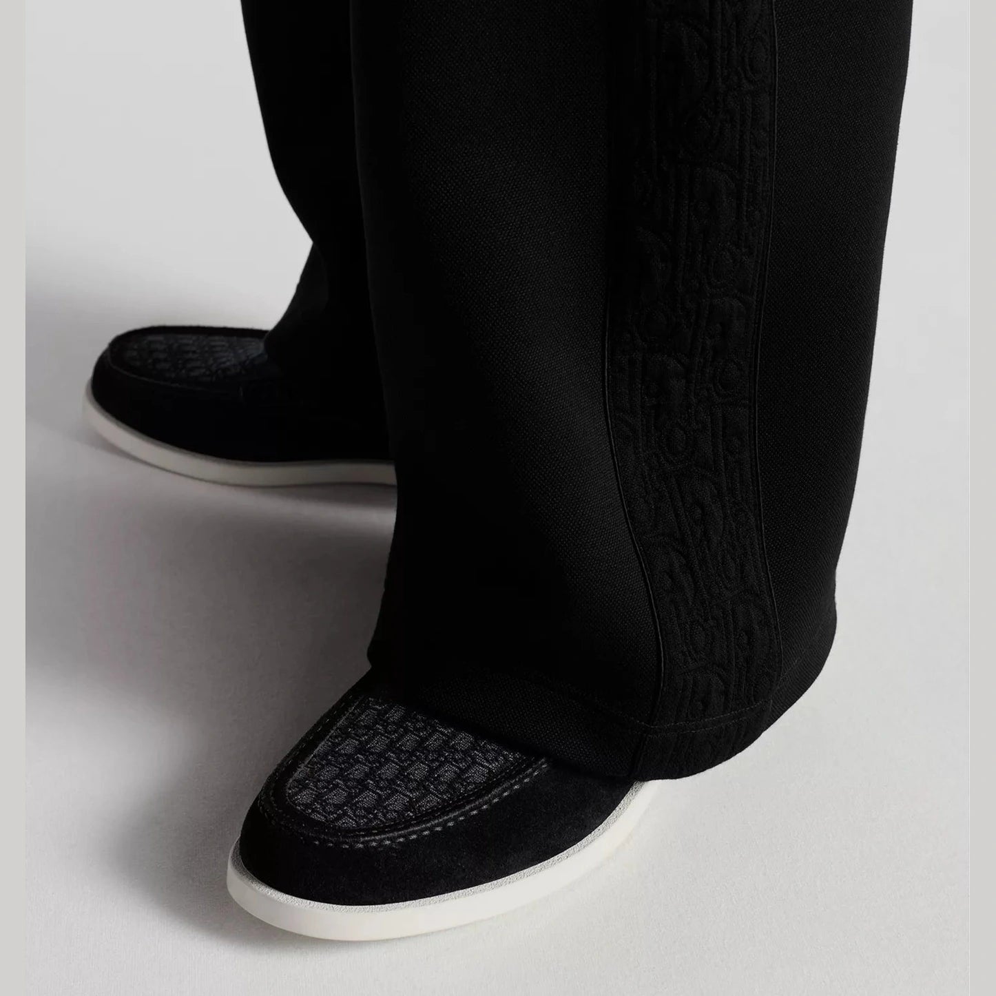 Mocassins Dior - Granville - Toile Jacquard - Noir