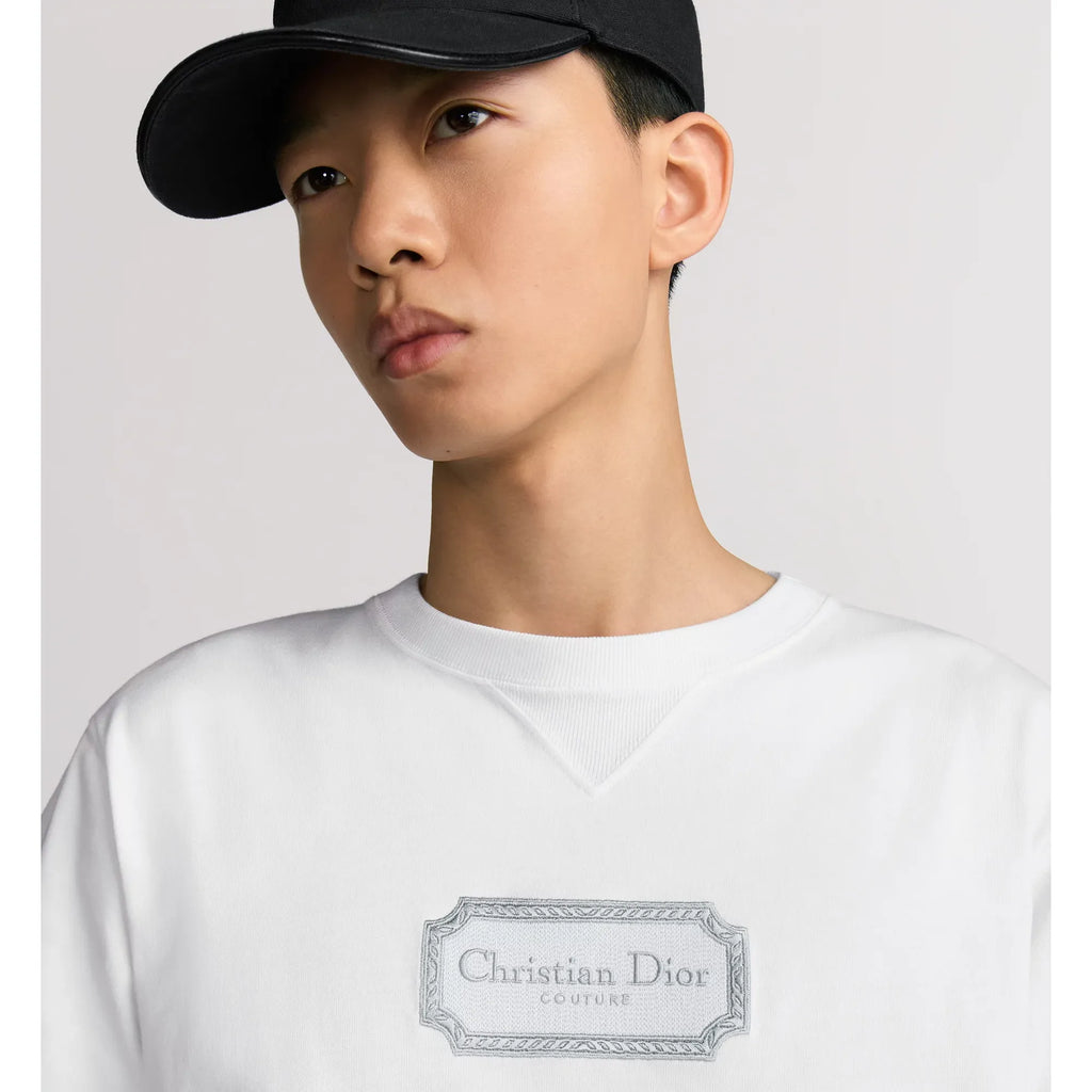 T-Shirt Christian Dior - Couture - Coupe Relax -  Blanc