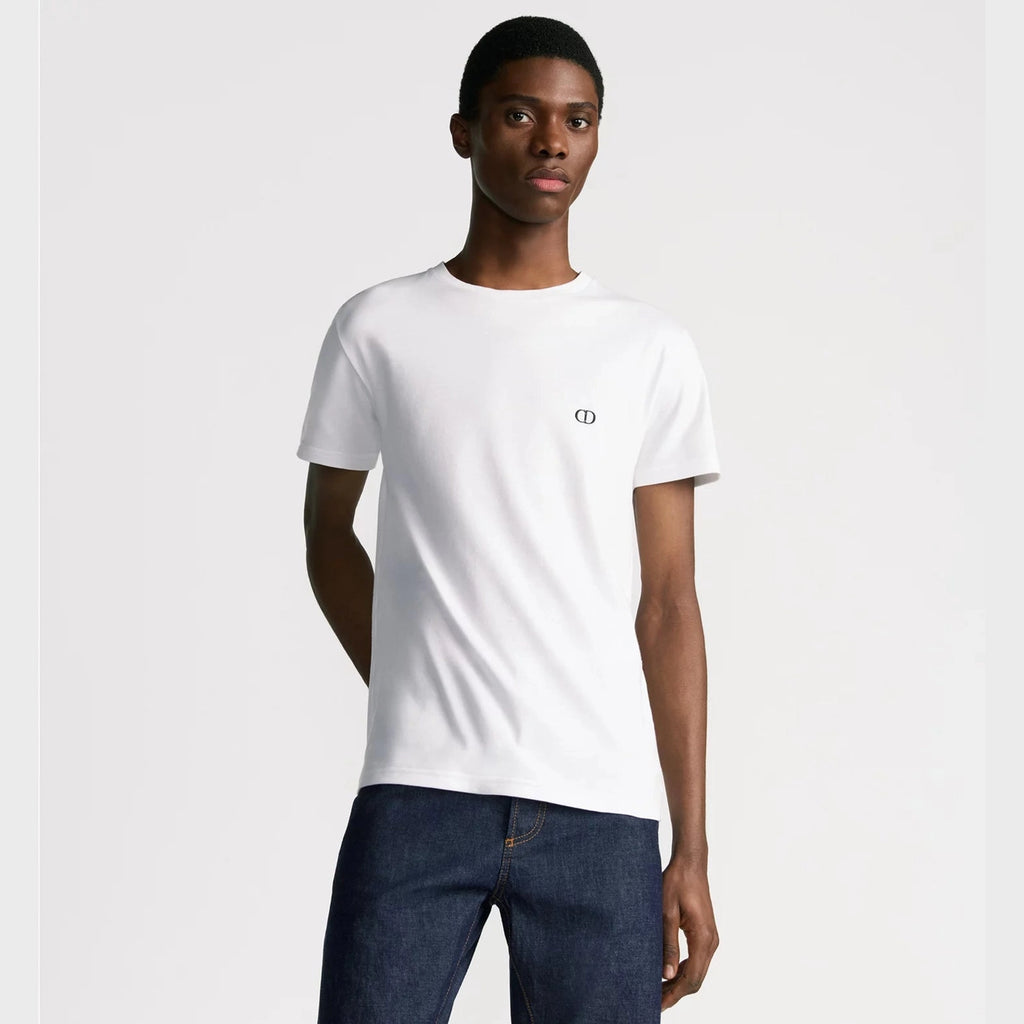 T-Shirt Christian Dior - CD Icon - Coupe Ajustée - Blanc