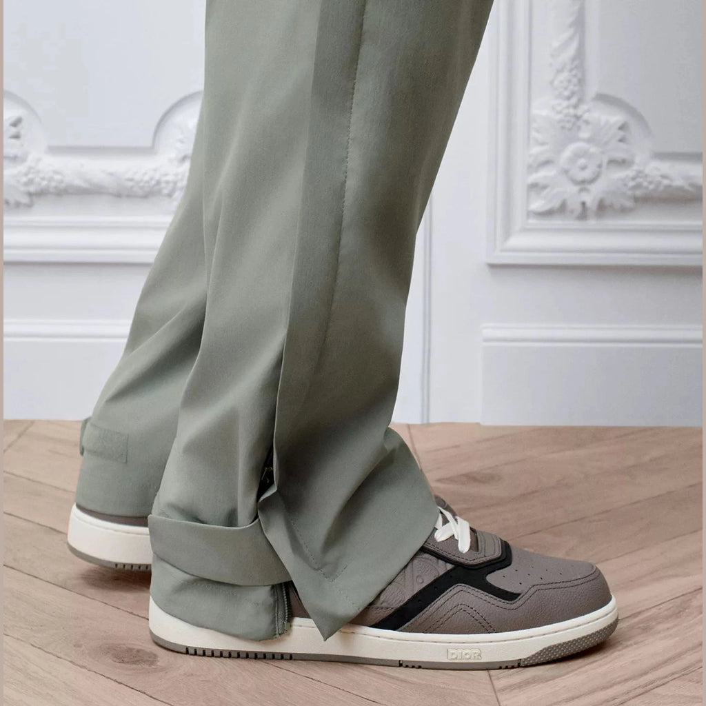 Espadrilles Dior - B27 Uptown basse - Cuir Grainé Gris