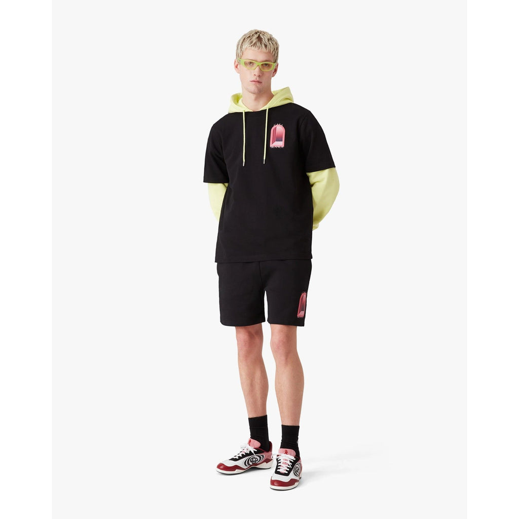 T-Shirt Casablanca - rose Arches - Noir