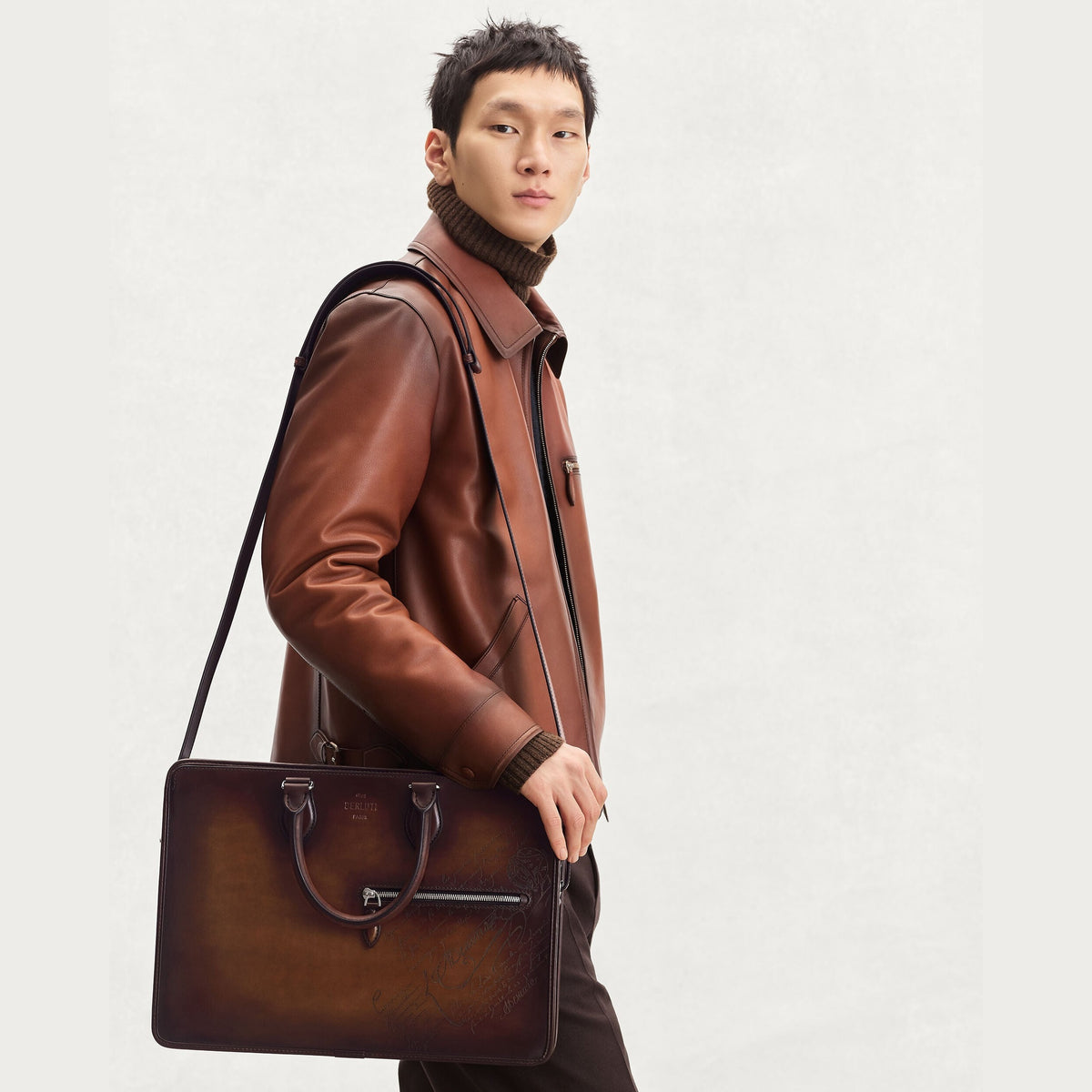 Porte-documents Berluti - Un Jour - Cacao Intenso