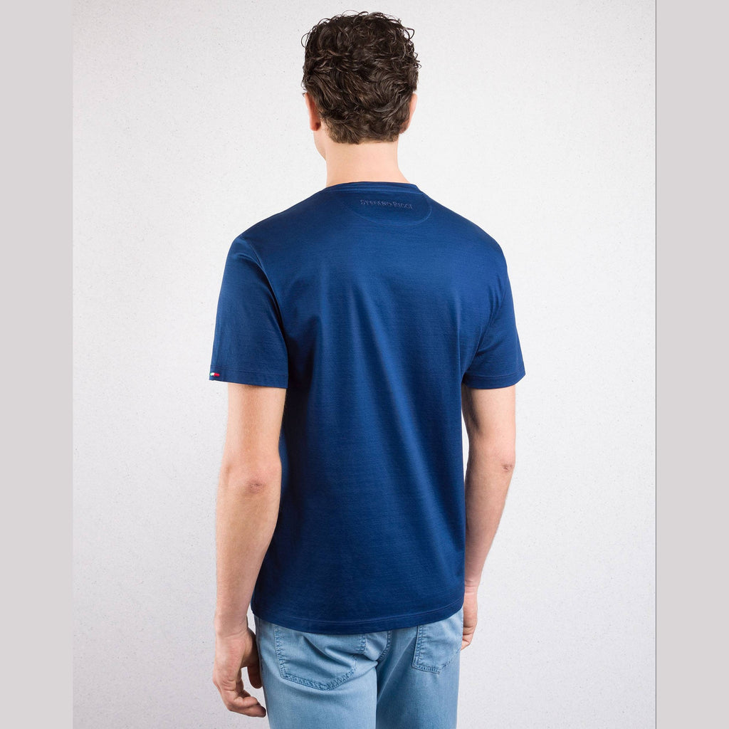 T-Shirt Stefano Ricci - Bleu Marine