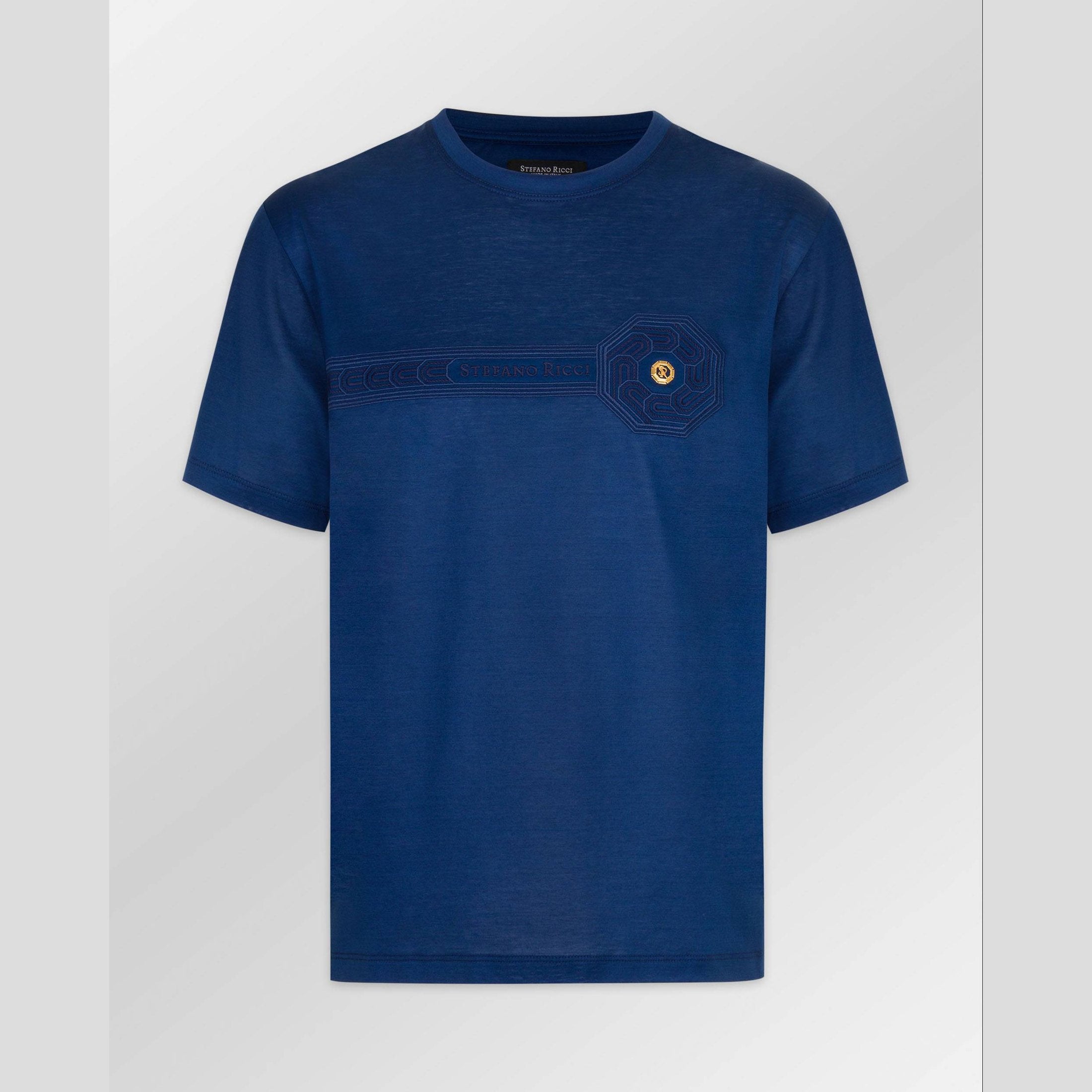 T-Shirt Stefano Ricci - Bleu Marine