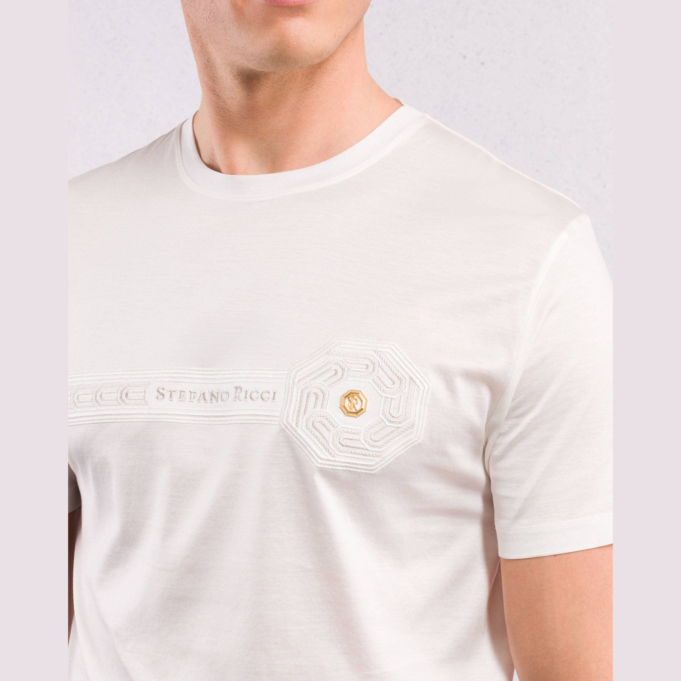 T-Shirt Stefano Ricci - Blanc