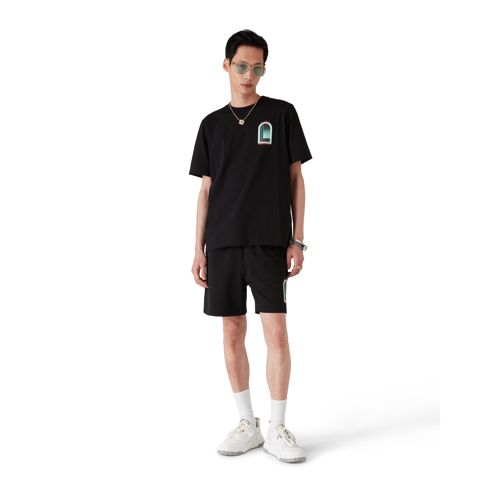 T-Shirt Casablanca - L'Arche - Noir