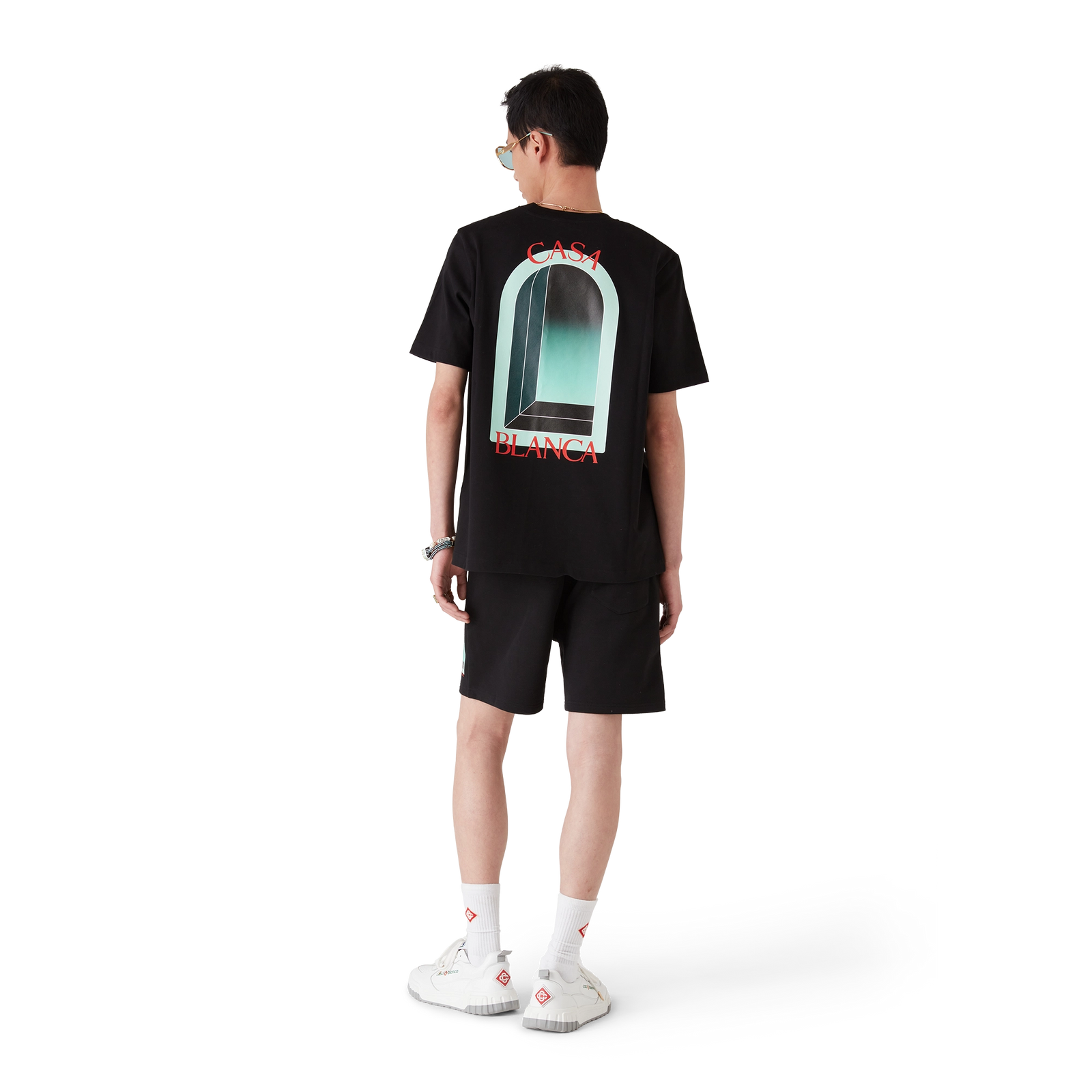 T-Shirt Casablanca - L'Arche - Noir