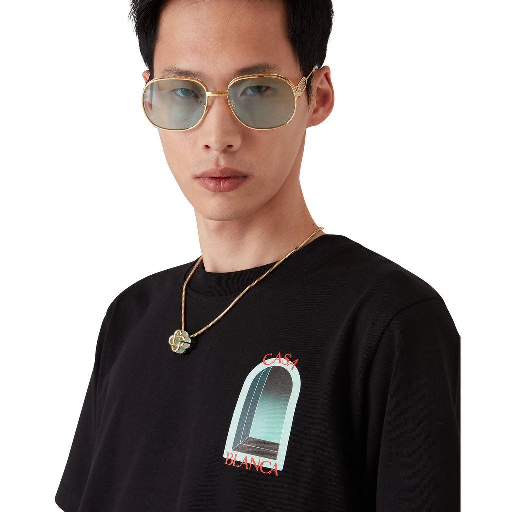 T-Shirt Casablanca - L'Arche - Noir