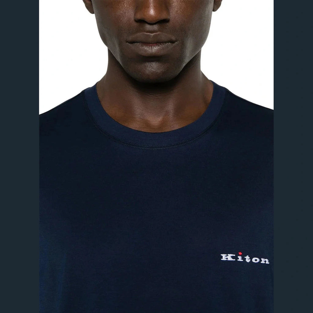 T-Shirt Kiton - Coton - Bleu Marine