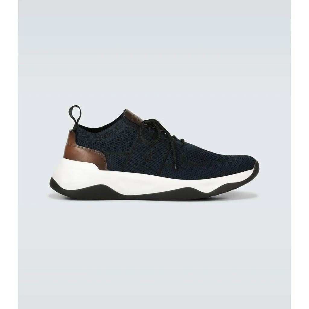 Espadrilles Berluti - Shadow - Lin et Cuir - Bleu Marine