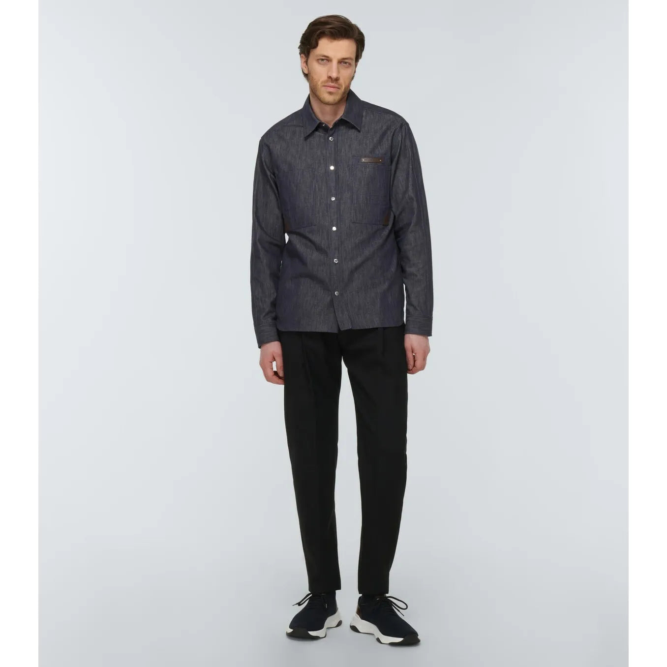 Espadrilles Berluti - Shadow - Lin et Cuir - Bleu Marine