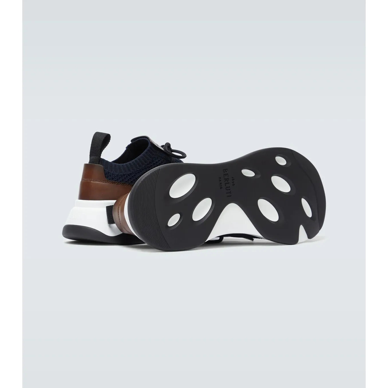 Espadrilles Berluti - Shadow - Lin et Cuir - Bleu Marine