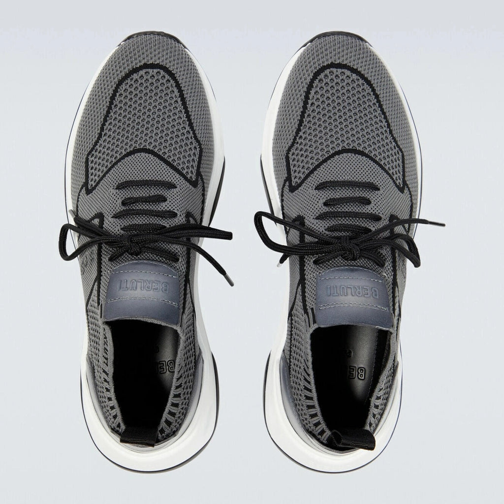 Espadrilles Berluti - Shadow - Maille et Cuir - Gris