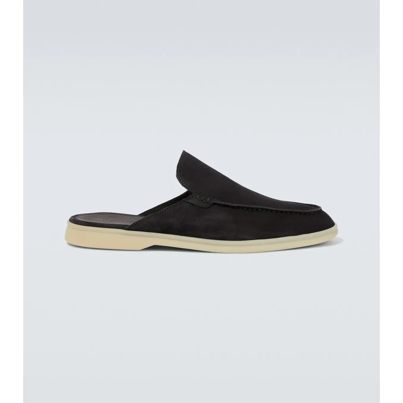 Mules Loro Piana - Walk Suede - Noir