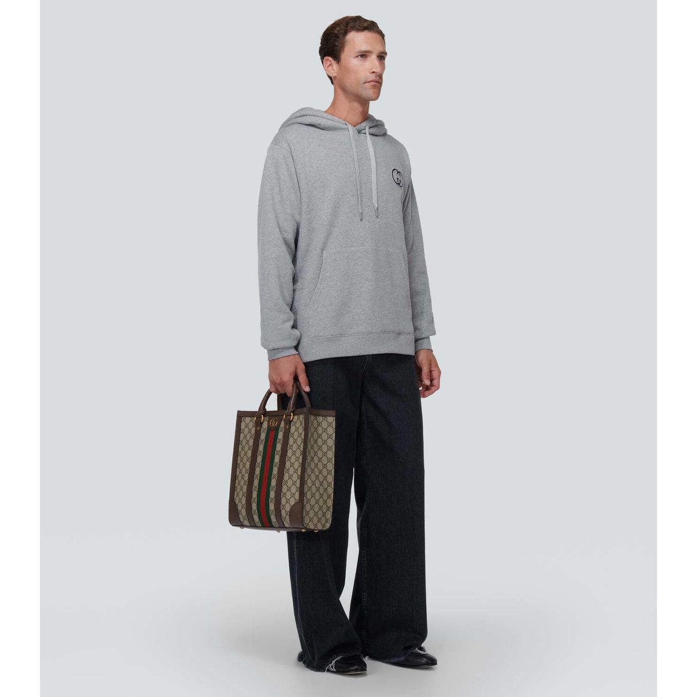 Sweatshirt à capuche Gucci - Gris