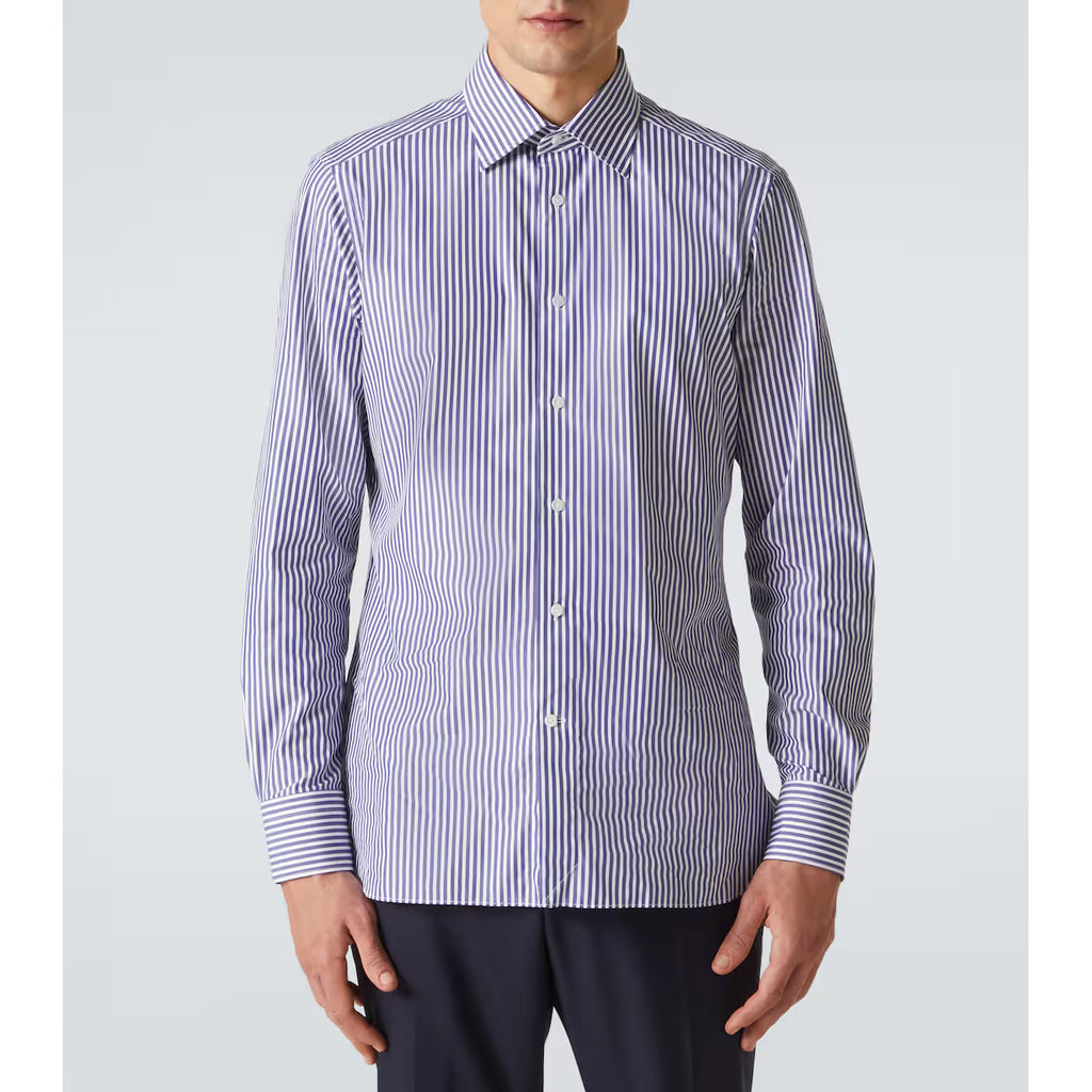 Chemise Zegna - En Coton Rayé