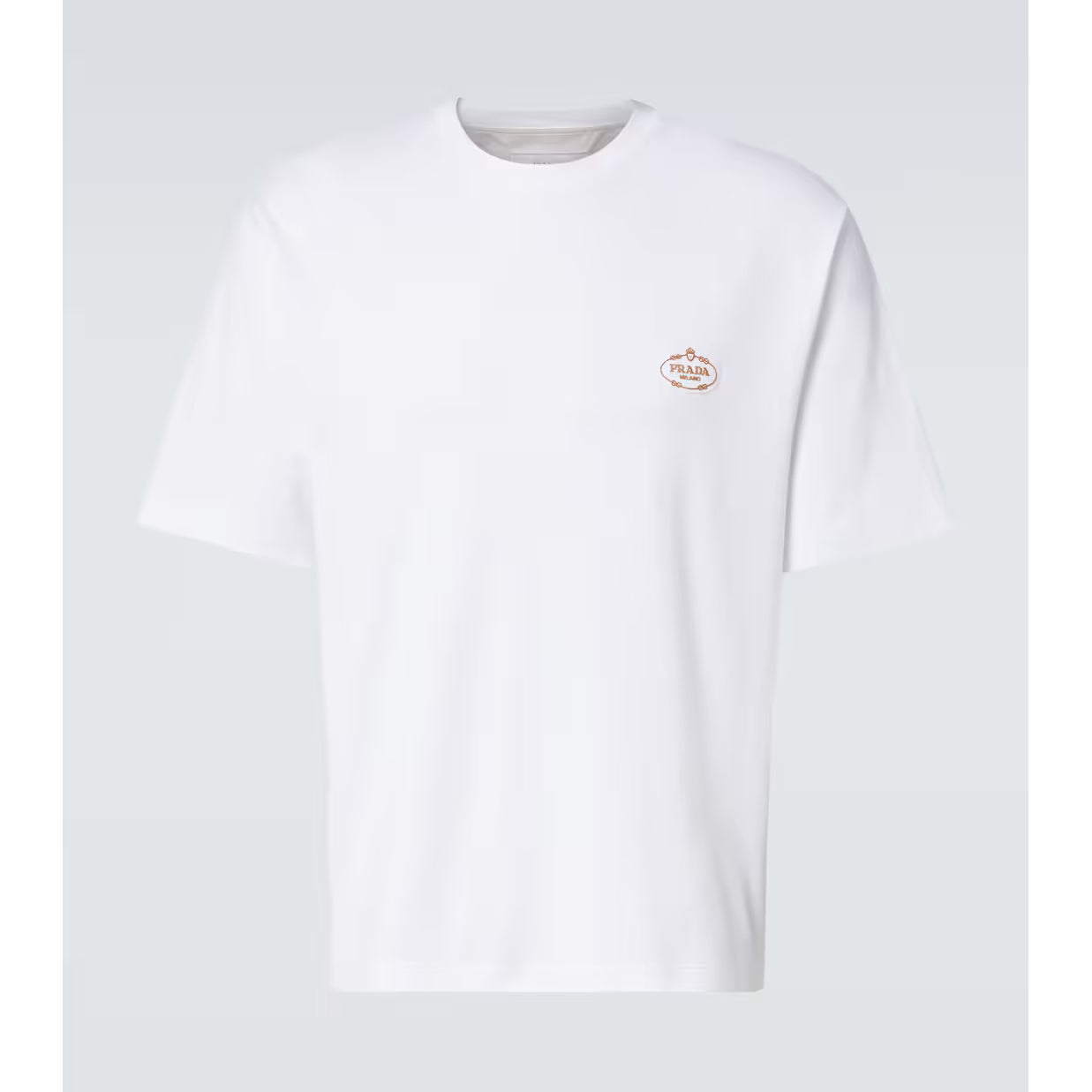 T-Shirt Prada - Interlock - Coton - Blanc
