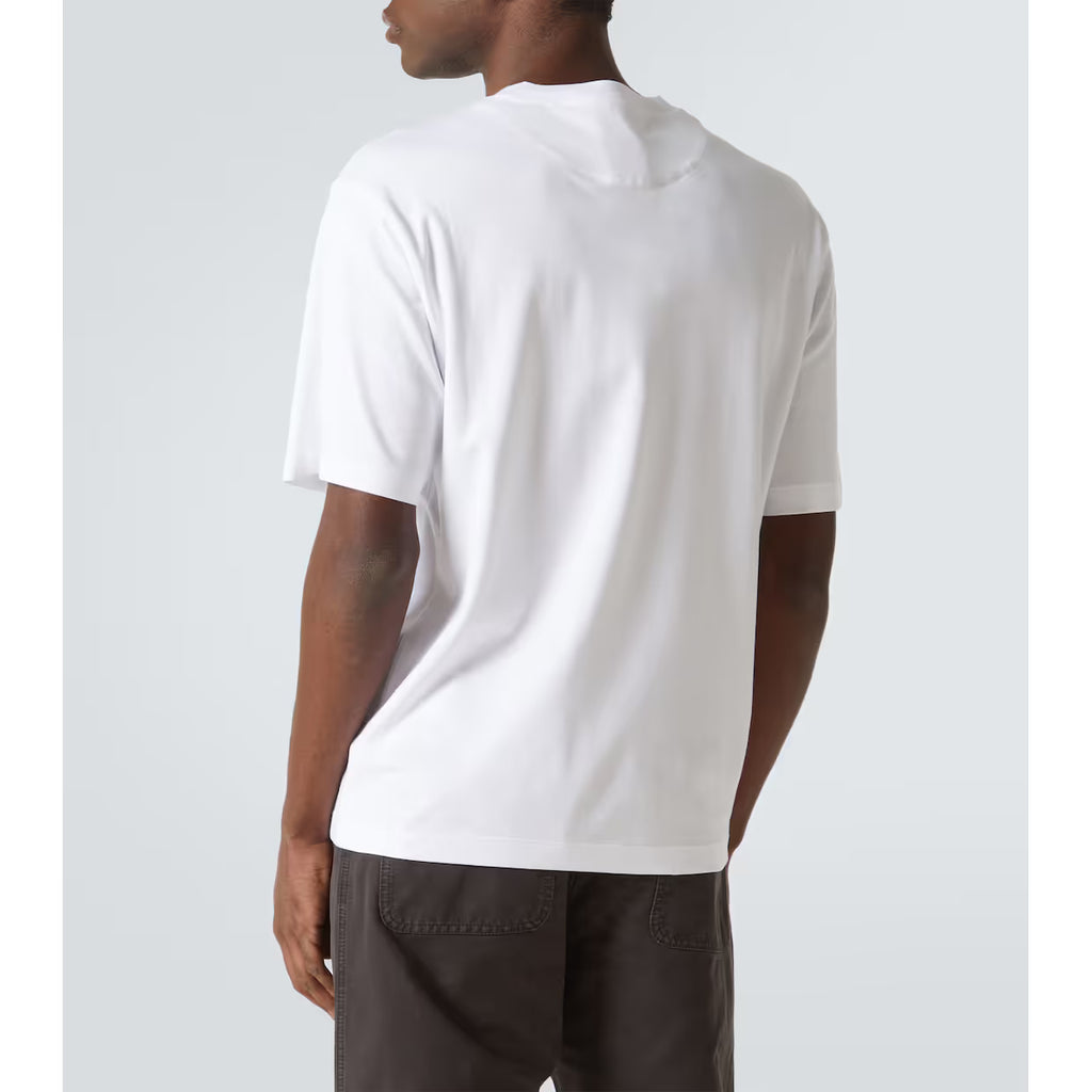 T-Shirt Prada - Interlock - Coton - Blanc