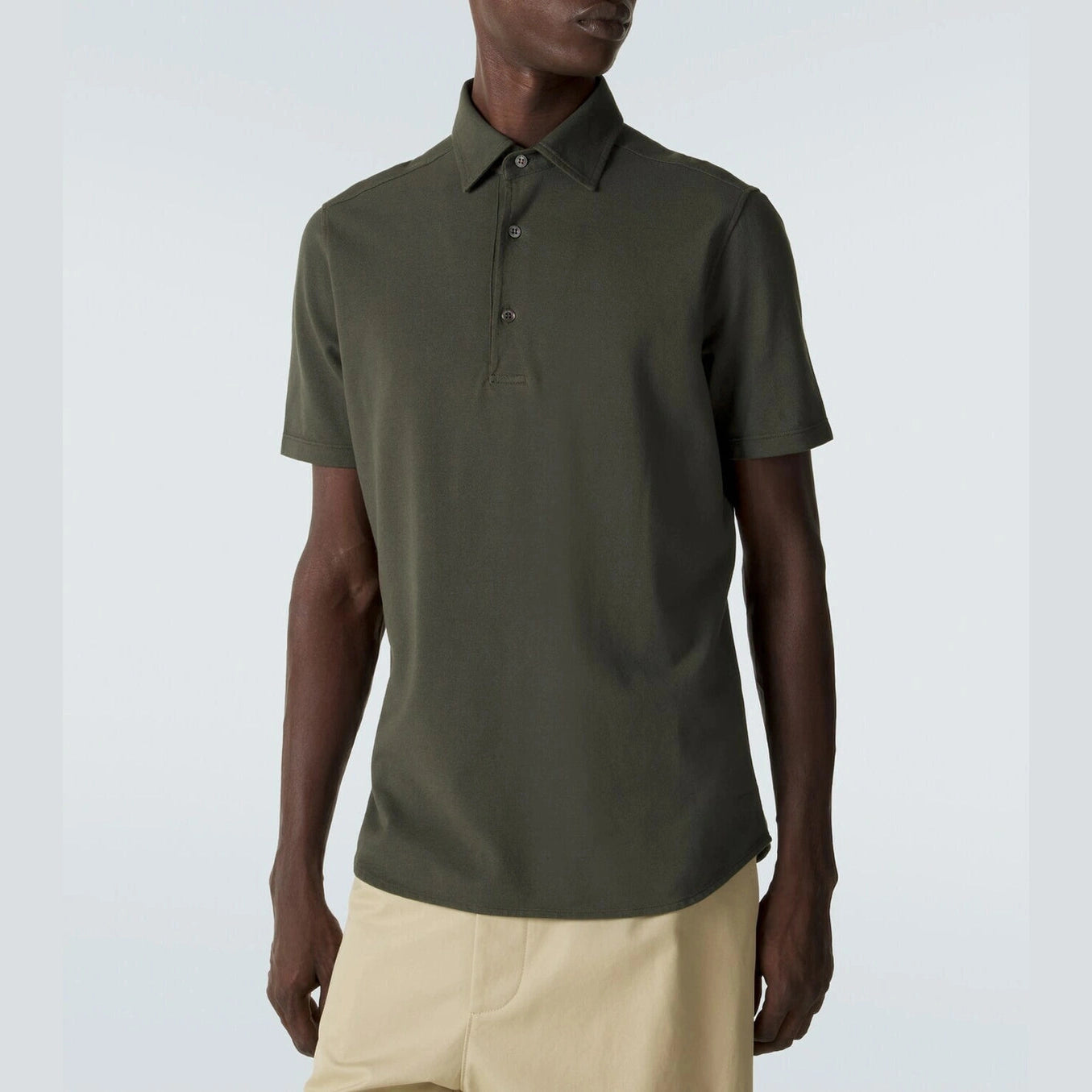 Polo Loro Piana - Coton - Vert