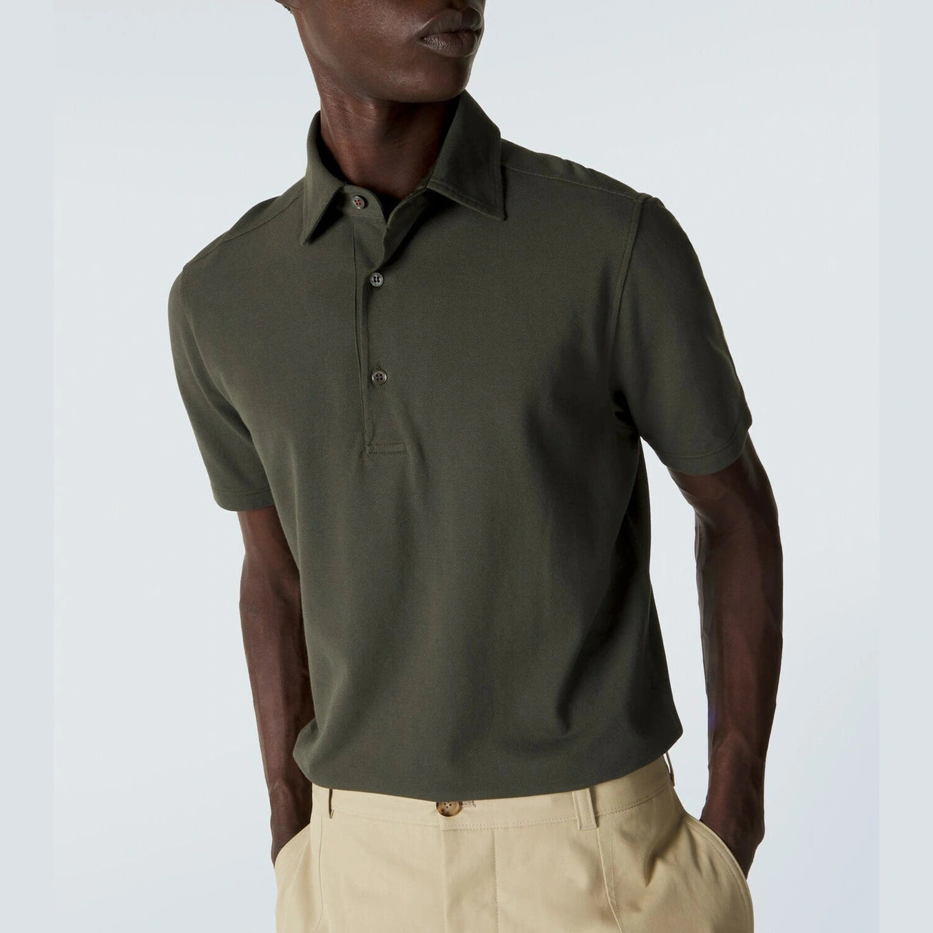 Polo Loro Piana - Coton - Vert